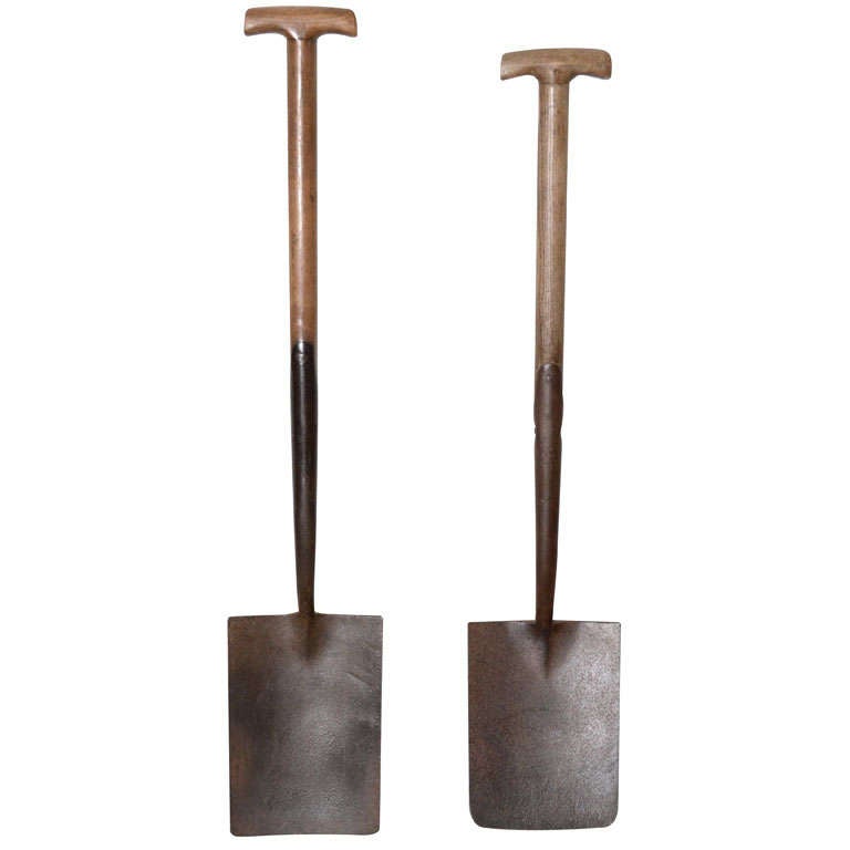 Iron Shovel with Wooden Handle at 1stDibs 18th century shovel, 19th