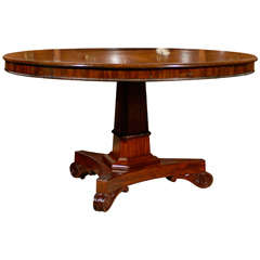 19th Century English Regency Mahogany Center Table