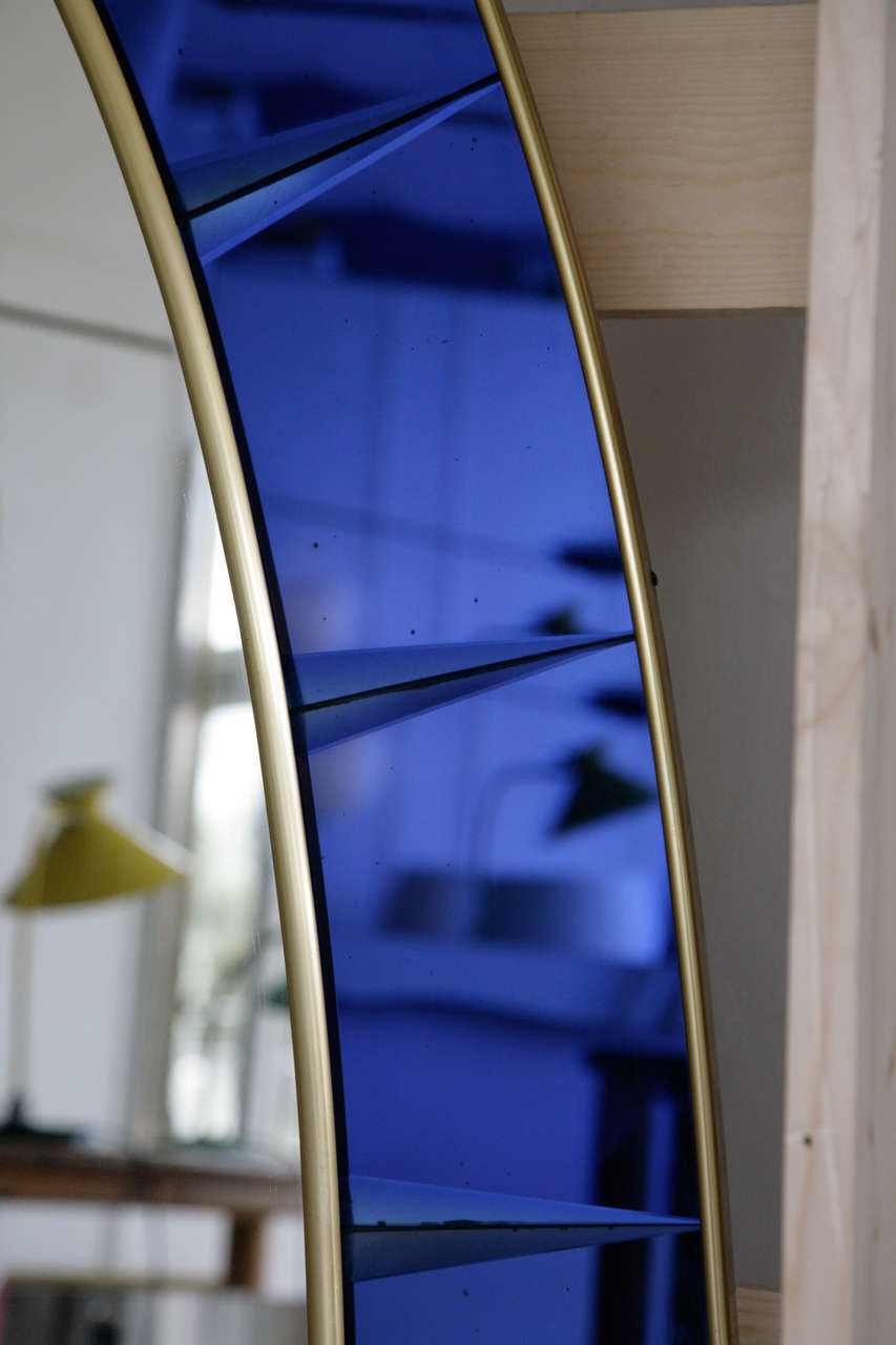 Italian Large Mirror with shelf by Crystal Arte