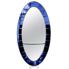Large Mirror with shelf by Crystal Arte