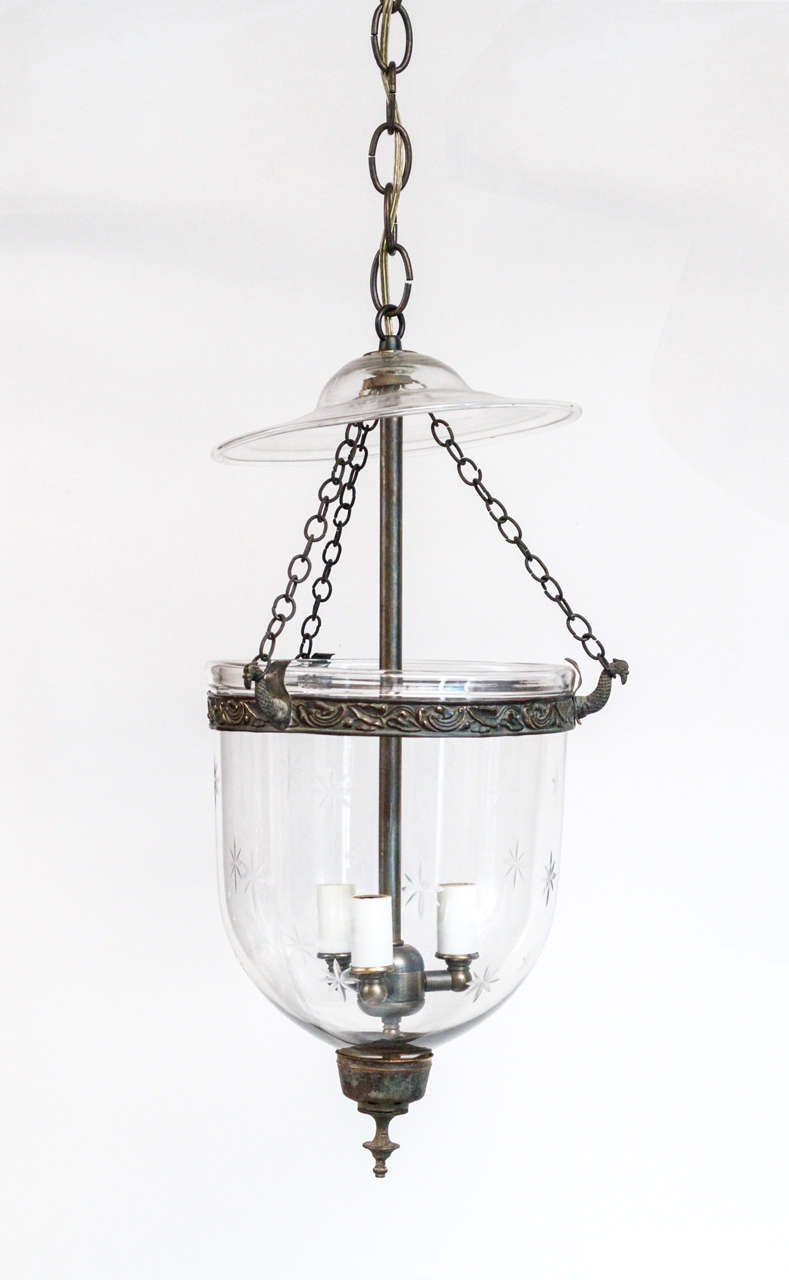 Pair, English Bell Jar Lanterns