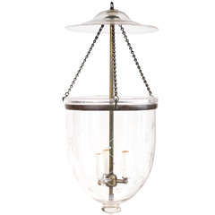 English 3 Arm Bell Jar Lantern