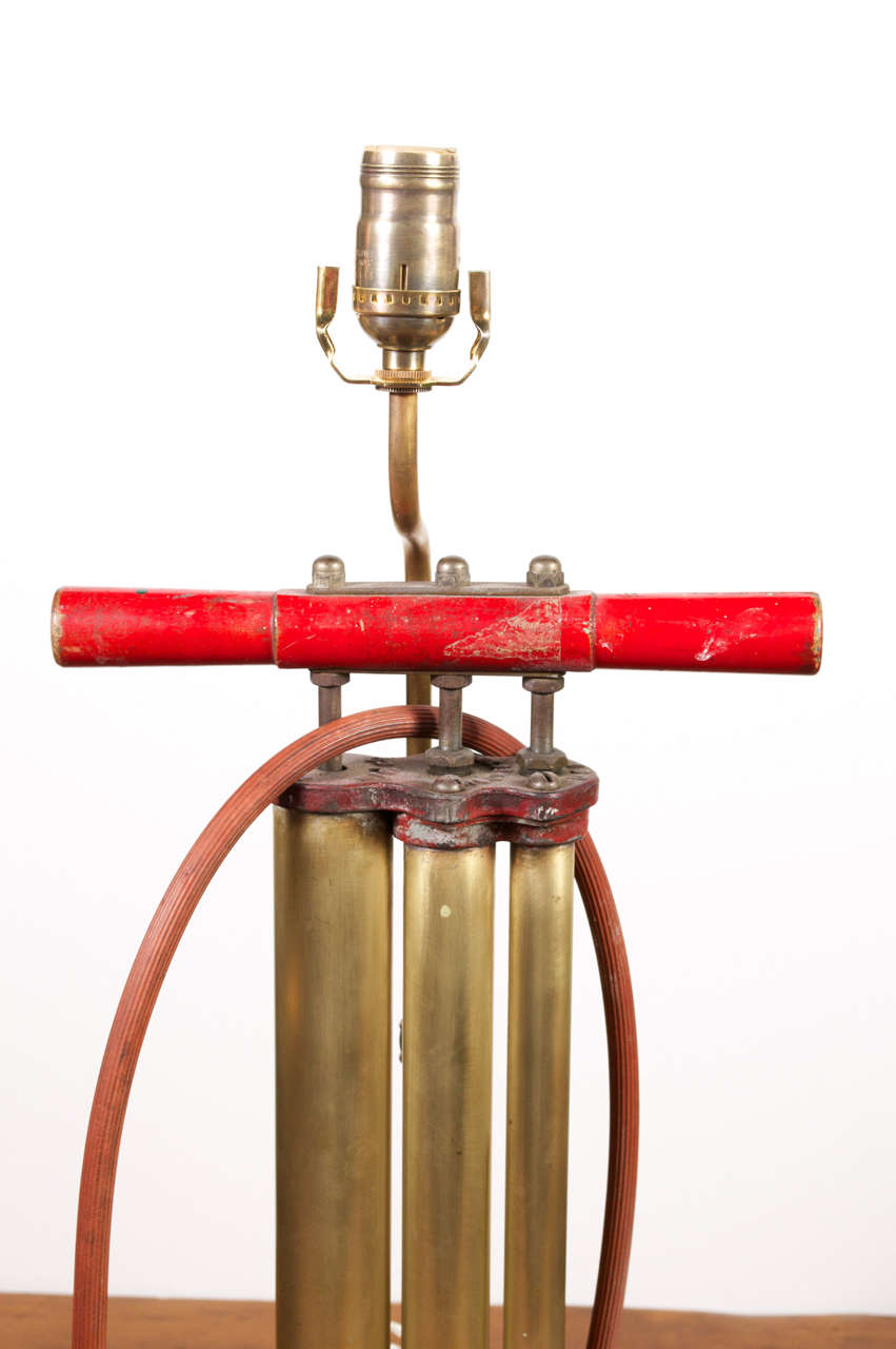 Vintage Bicycle Pump as Lamp at 1stDibs