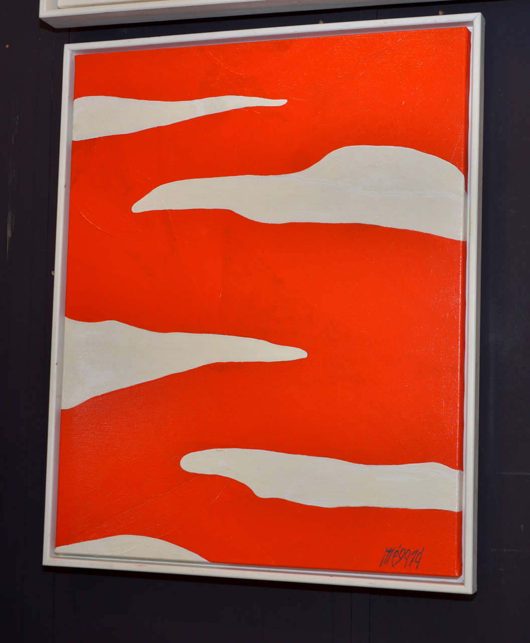Français Peinture abstraite de Jean Megard, vers 1990