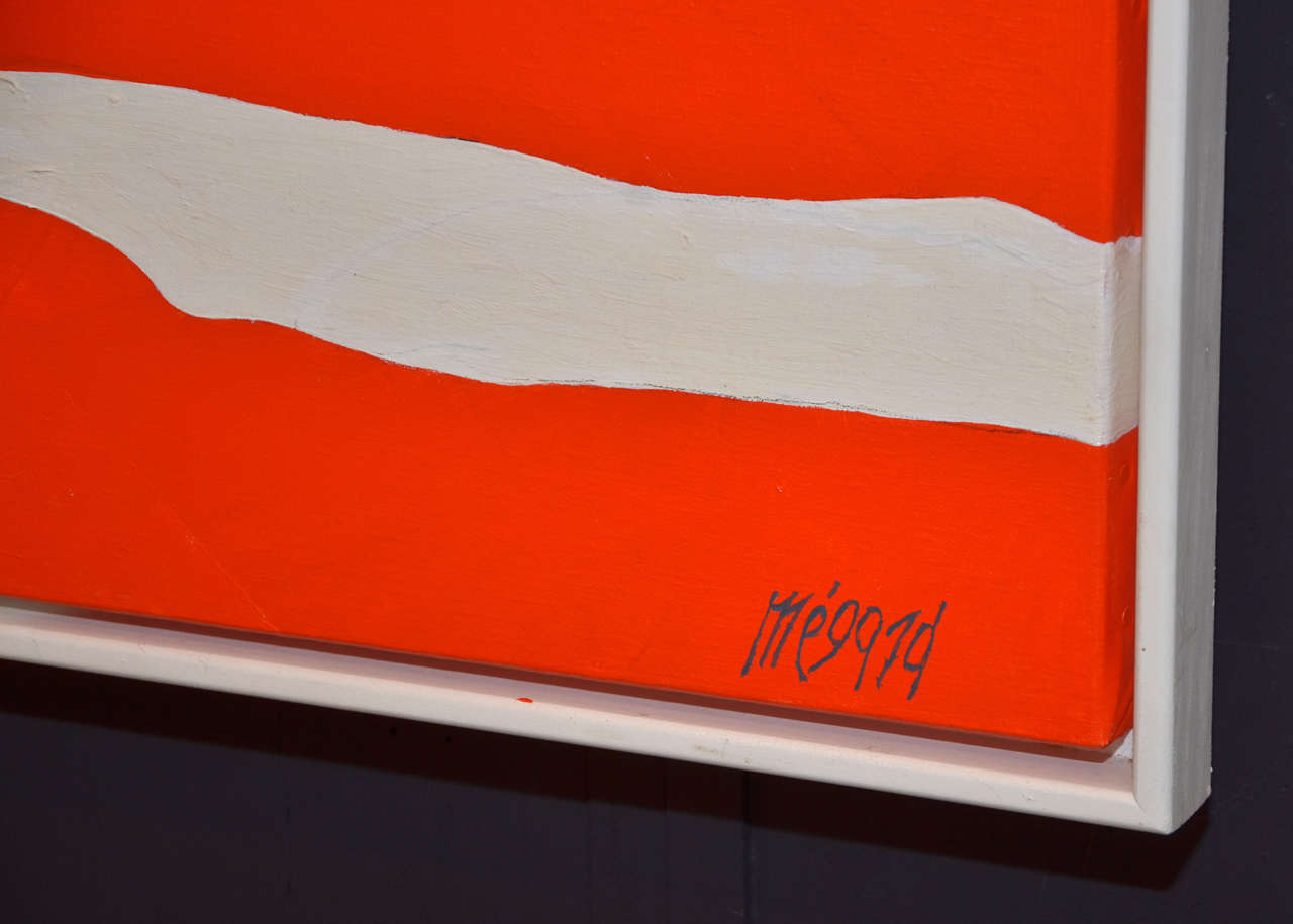Peinture abstraite de Jean Megard, vers 1990 1