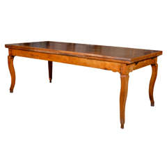 19th Century French Dining Table With Extending Leaves