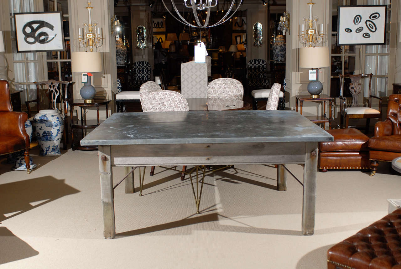 Zinc Top Table