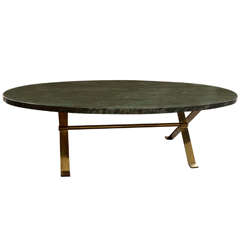 Oval Marble Coffee Table