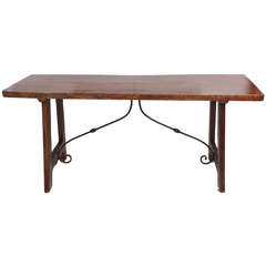 Late 18th Century walnut console table