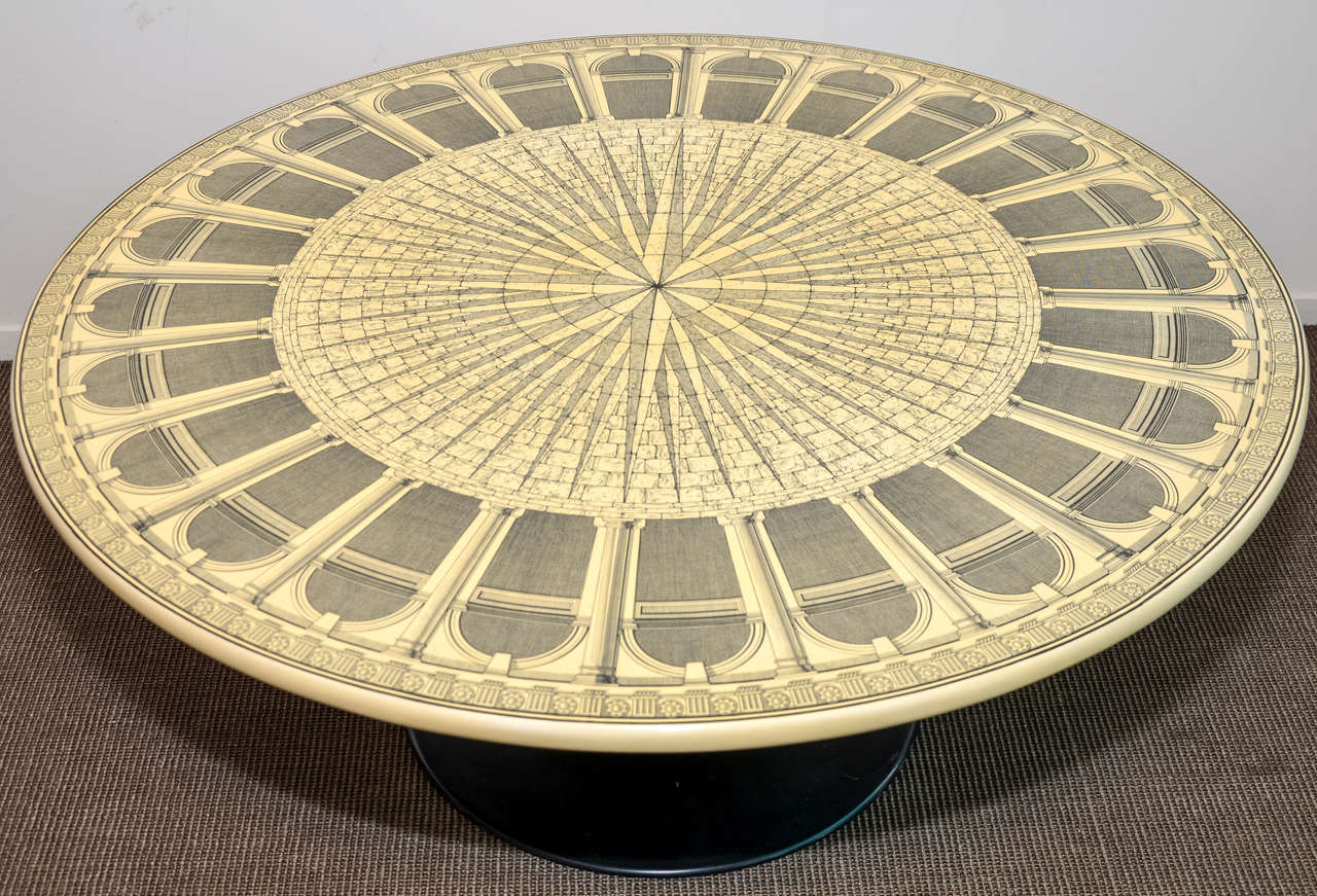 Mid-20th Century 1960s Italian Coffee Table by Piero Fornasetti For Sale