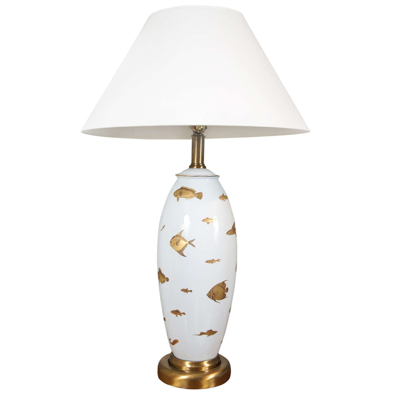 Tall Limoges Porcelain Lamp at 1stDibs