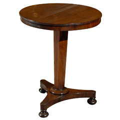 Early 19th Regency English Rosewood Gueridon Table