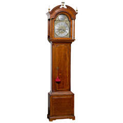 Antique 18th Century English Oak Tall Case Clock, Signed "Thomas Radford, Leeds"