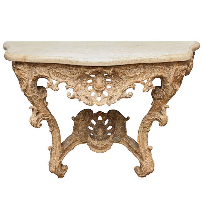 Rococo Console Table For Sale at 1stDibs