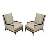 Pair of Linen Armchairs
