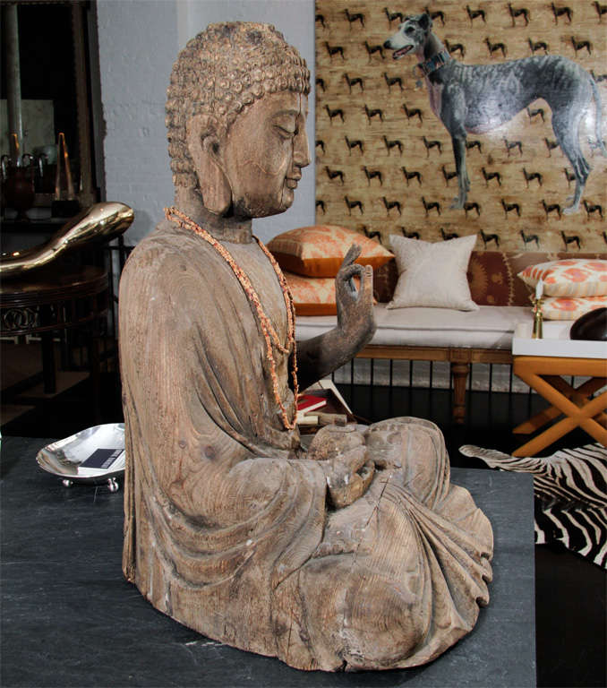 20th Century Buddha Sculpture In Good Condition For Sale In New York, NY