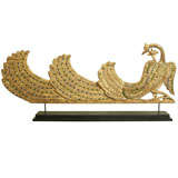 Mounted Burmese Gilt Wood Bird