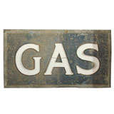 Early Gasoline Advertisement Lighted Sign