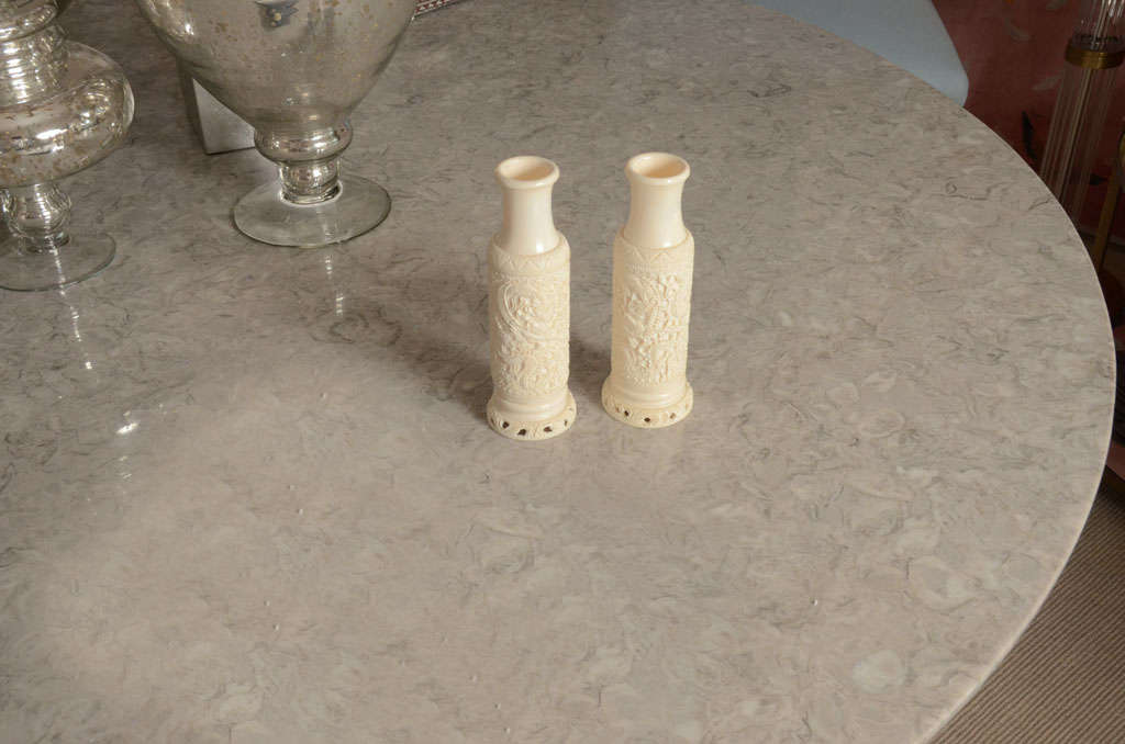 carved ivory vase