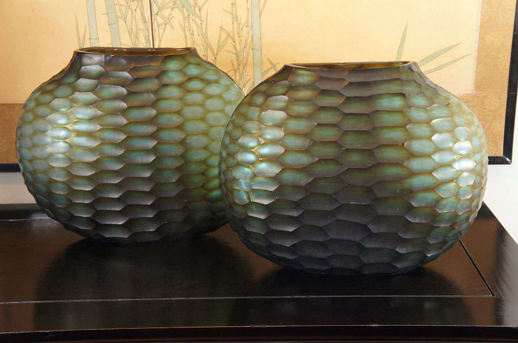 Pair of Italian Oggetti Vases.