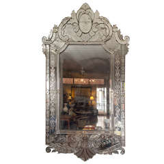 Antique Very Large Venetian Mirror