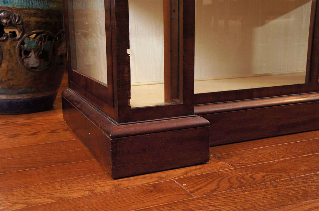 English Mahogany Three-piece Vitrine Cabinet 2