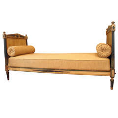 Antique French painted day bed