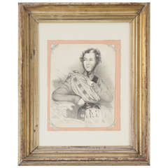 William IV Period Charcoal on Paper Drawing of a Scottish Dandy 8