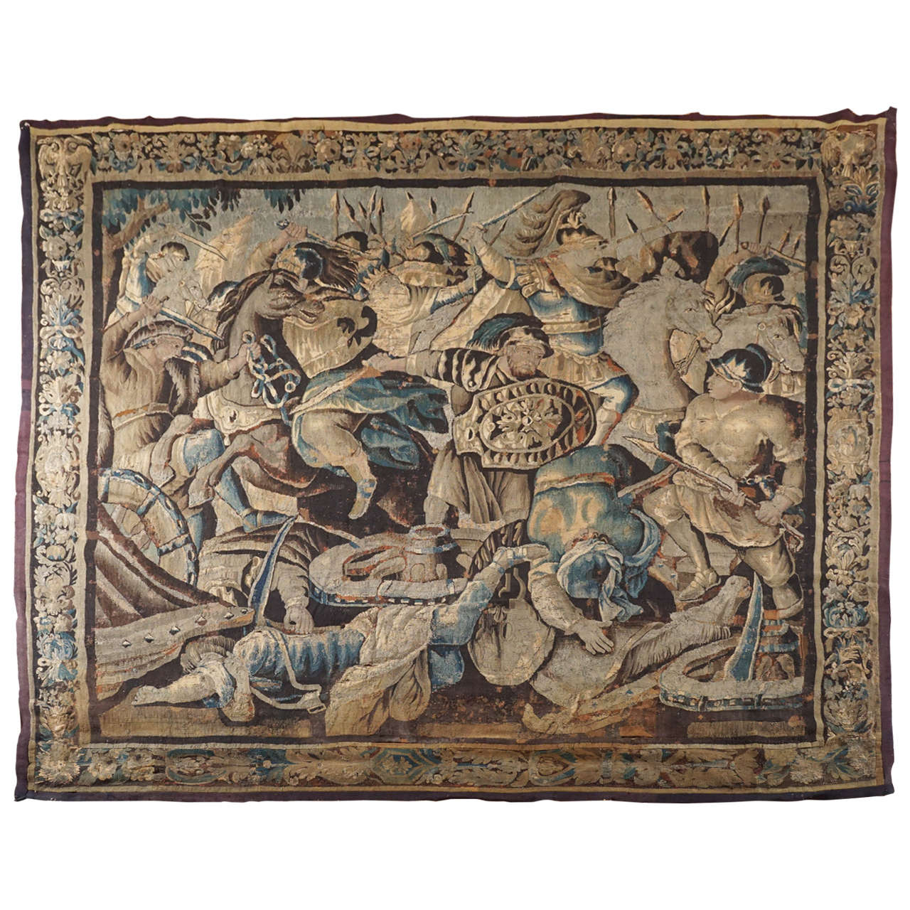 Large Aubusson Tapestry "Story of Alexander the Great, " France, circa 1670