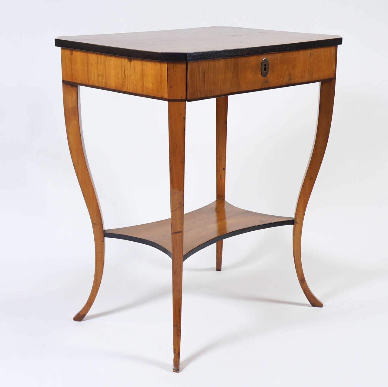 Austrian Biedermeier One-Drawer Occasional Table or Stand In Excellent Condition In Kinderhook, NY