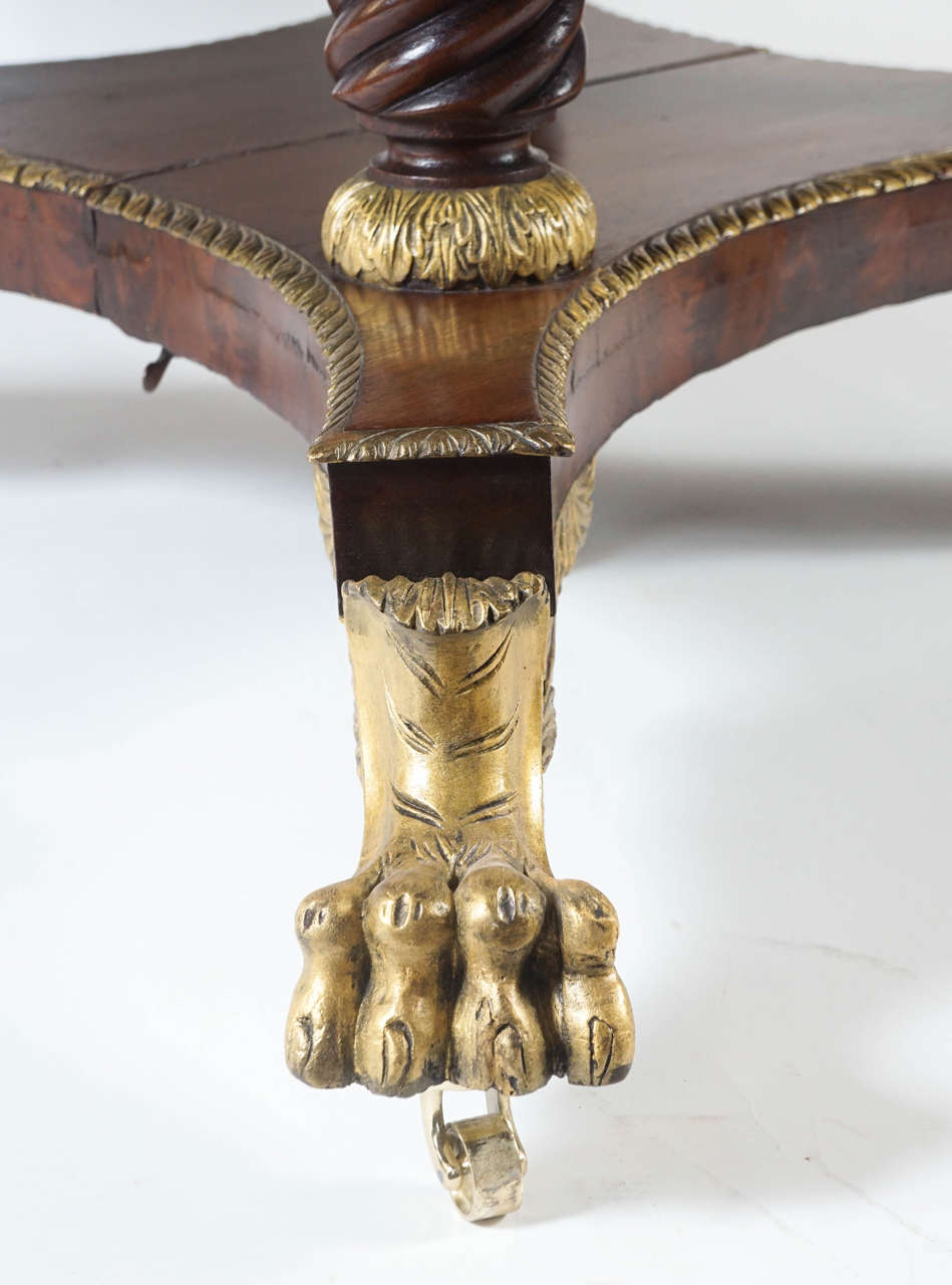 Carved Rare Extension Table by Meier & Hagen, Manhattan, NY, circa 1880