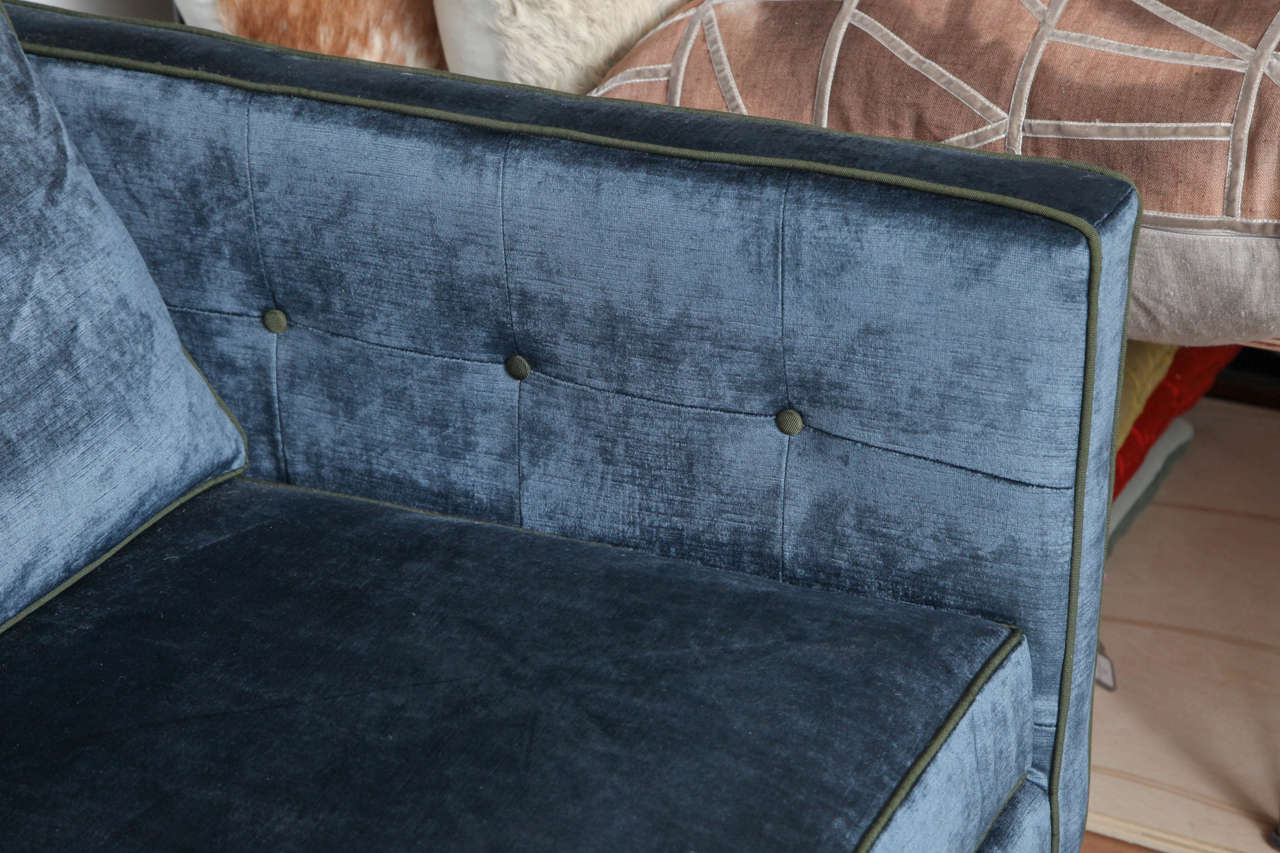 Blue Velvet Sofa 2