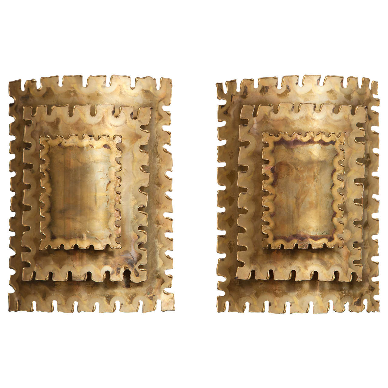 Brass Sconces by Svend Aage
