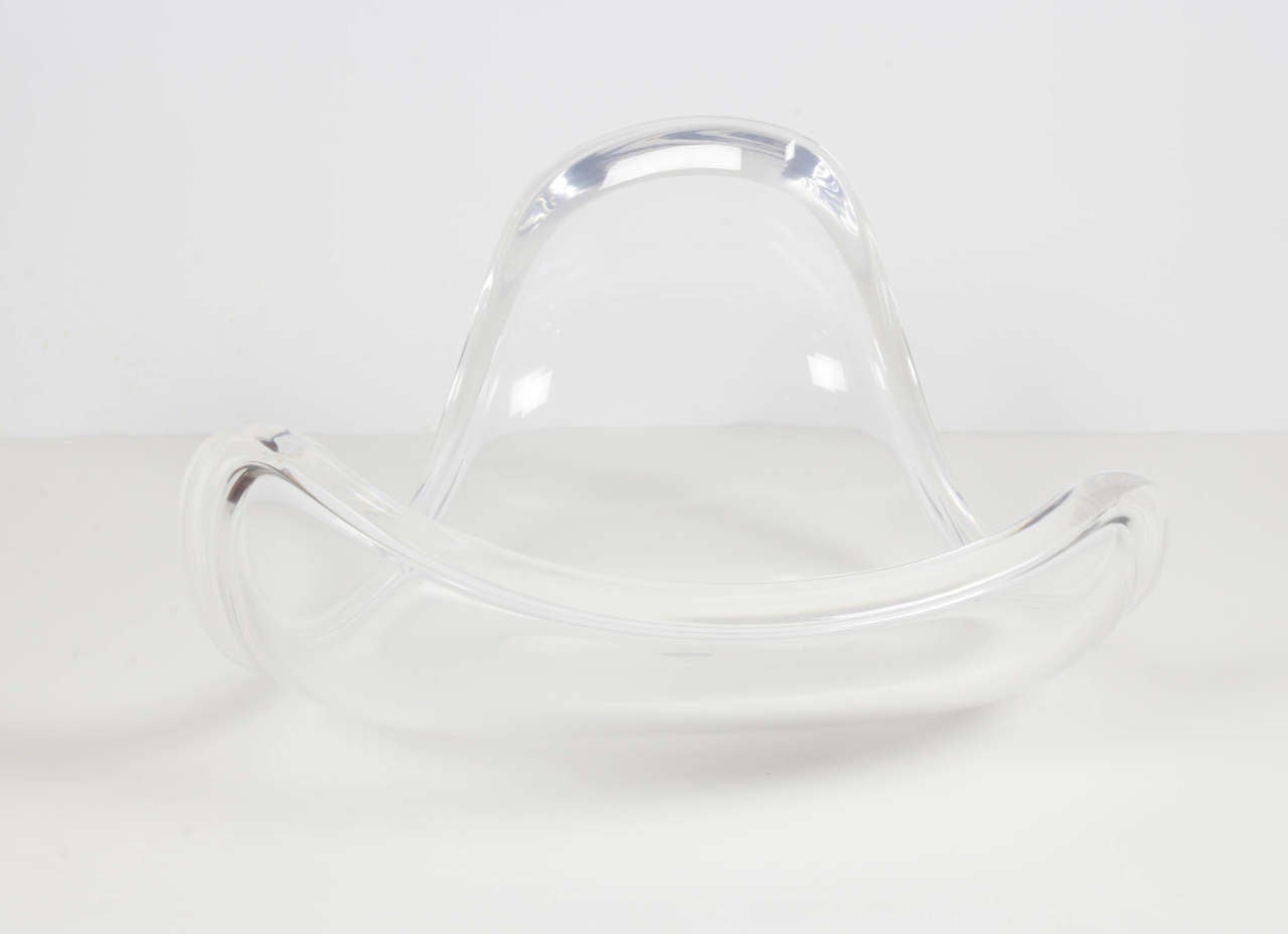 Fantastic and Large Ritts Co. Lucite Freeform Centerpiece Bowl 2
