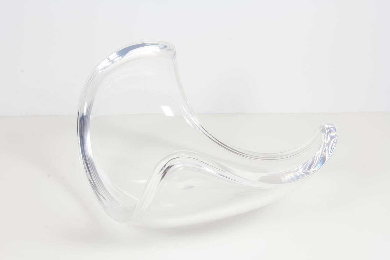 Fantastic and Large Ritts Co. Lucite Freeform Centerpiece Bowl 3