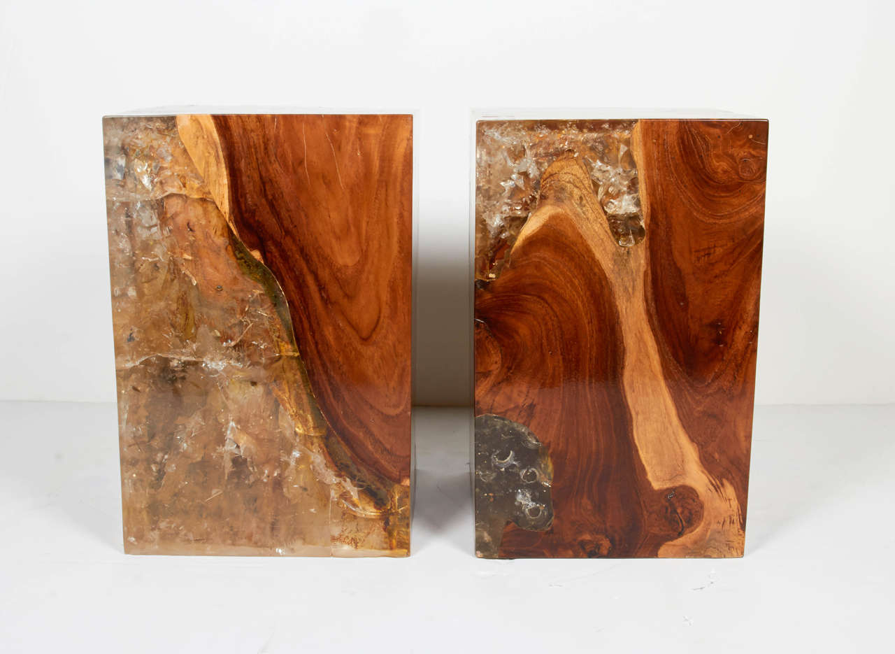 resin wood side table