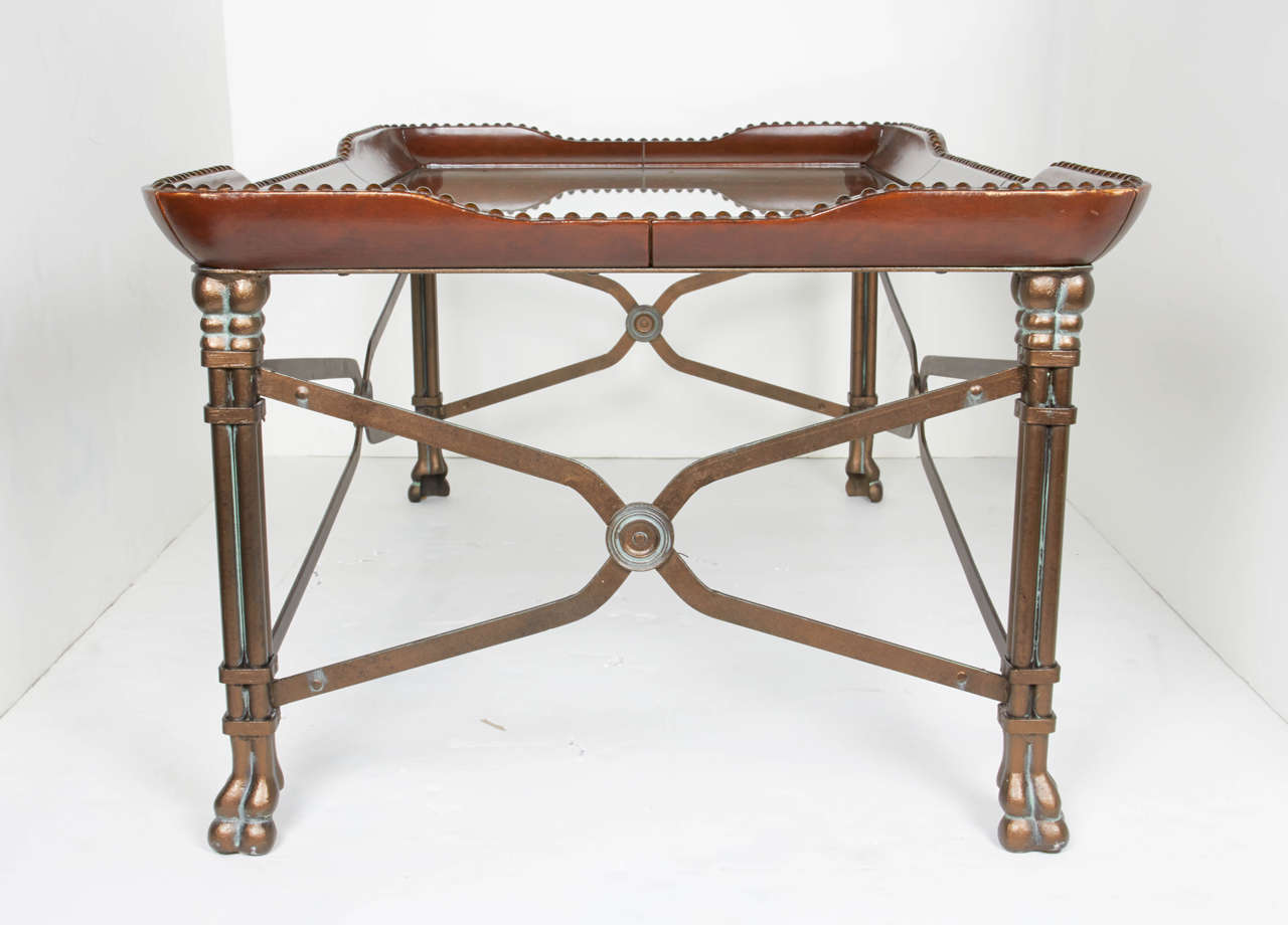 Elegant Campaign Style Cocktail Table 4