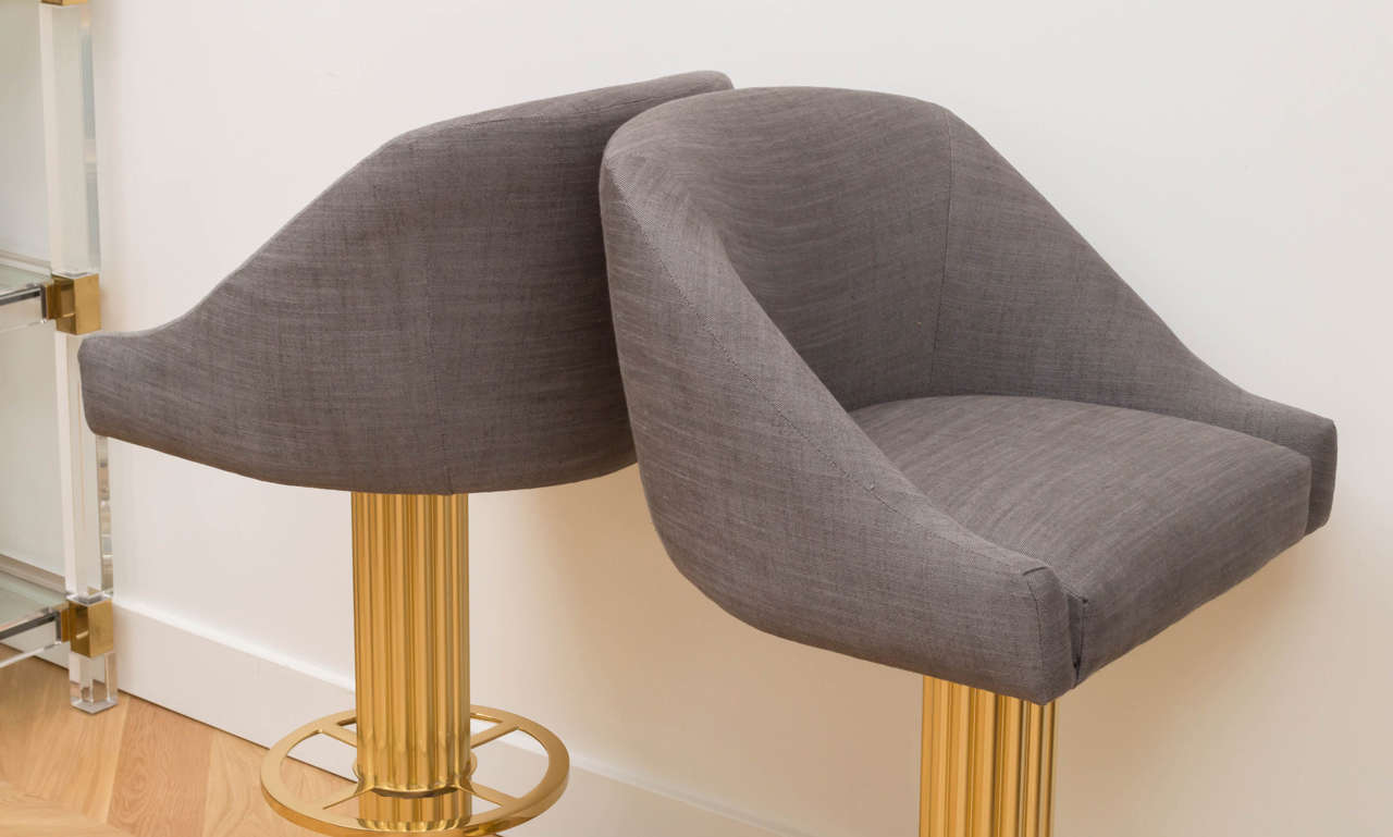 Design for Leisure Brass Barstools 3