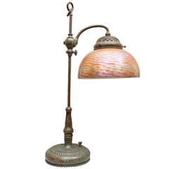 Tiffany Studios Desk Lamp with Original Glass Shade