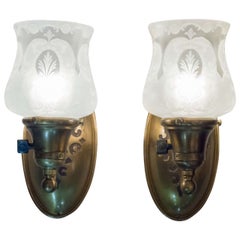 Pair of Arts & Crafts Style, Edwardian Sconces