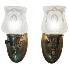 Pair of Arts & Crafts Style, Edwardian Sconces 9
