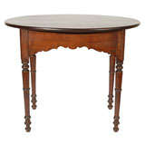 Fantastic 19thc Oval Walnut Table W/great Cut Out Skirt Fantastic 19thc Oval Walnut Table W/great Cut Out Skirt