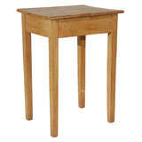 19thc Folky Grain Painted Taper Leg Country Table