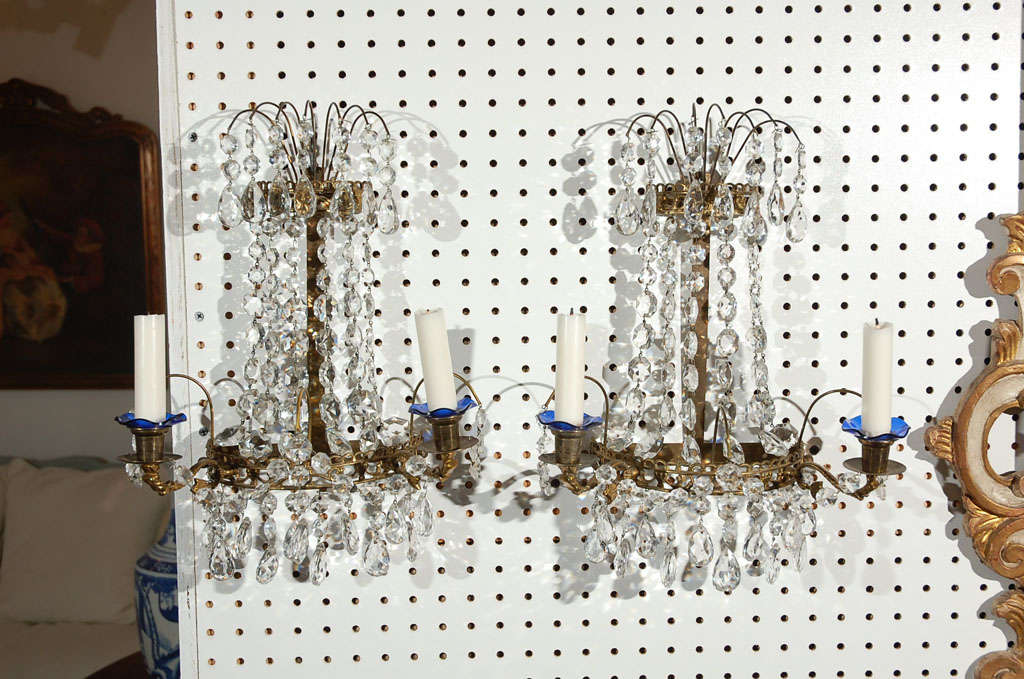 Pair of Swedish Candle Sconces Ca. 1900