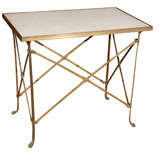 Antique French Brass Campaign Table
