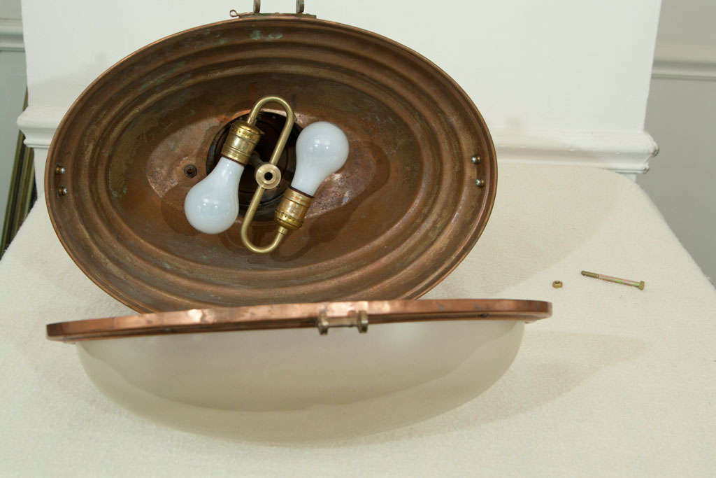 Copper  Ship's  Hanging  Chart  Light 1