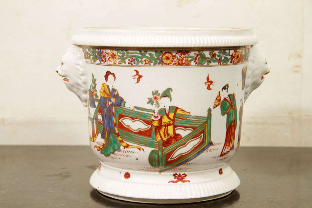 Rare Pair of French Saint-Cloud Wine Coolers (Seaux á Bouteille)