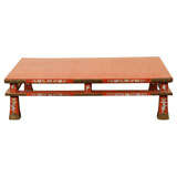 Japanese Edo Red Lacquered Stand