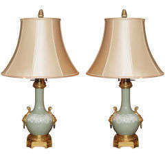Pair Antique French Lamps