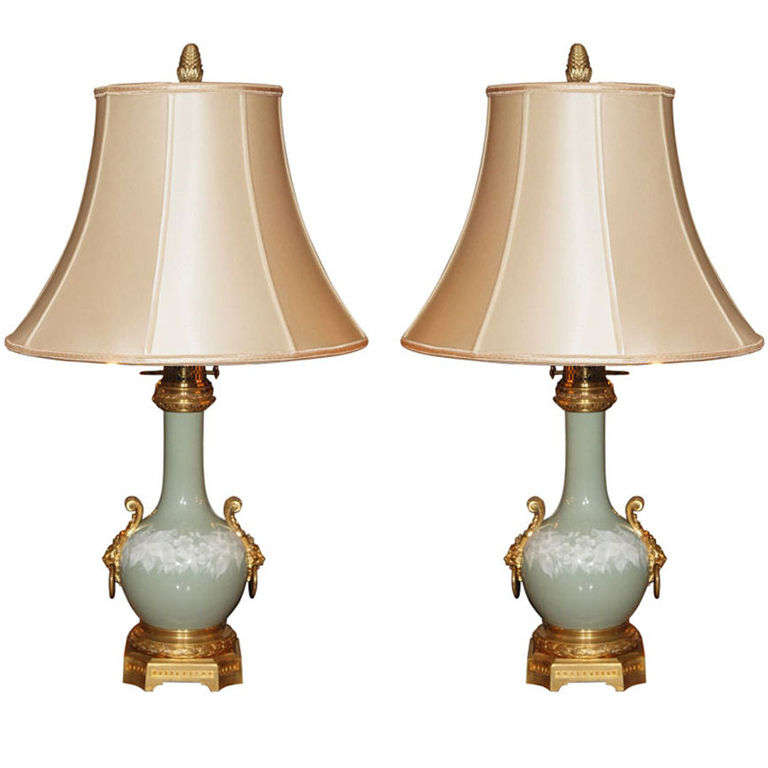 Pair Antique French Lamps